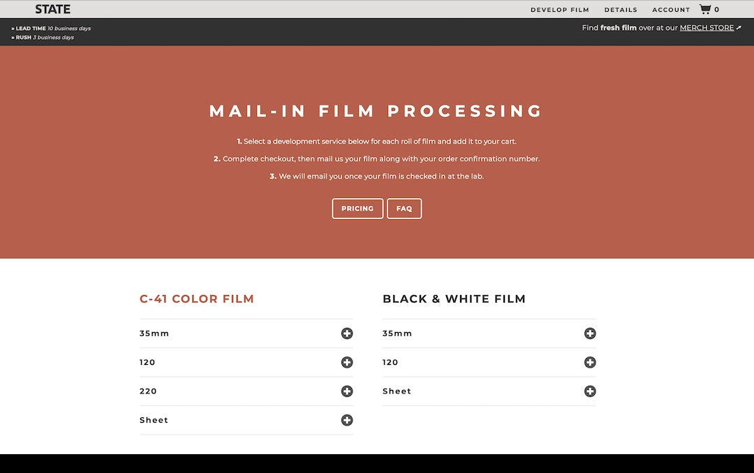 State Film Lab Brand & Website gallery image